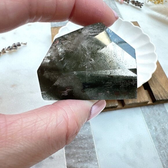 Small Garden Quartz Lodalite Free Form | Garden Quartz Gusher - Picture 1 of 10